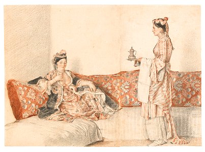 Liotard - Maid Serving Tea, c. 1740–42, inv. Nr. 528