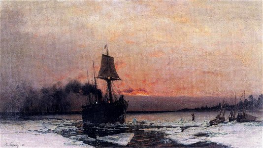 Lindholm, Höyrylaiva jäissä