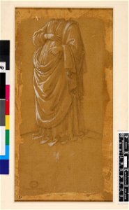 Lippi - Verso A headless draped male figure standing, 1895,0915.442