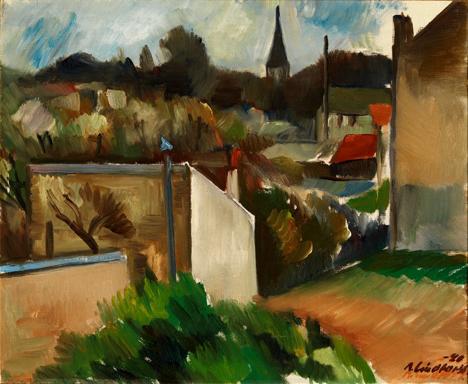 Lindforss, Anton - Town view, France - Google Art Project