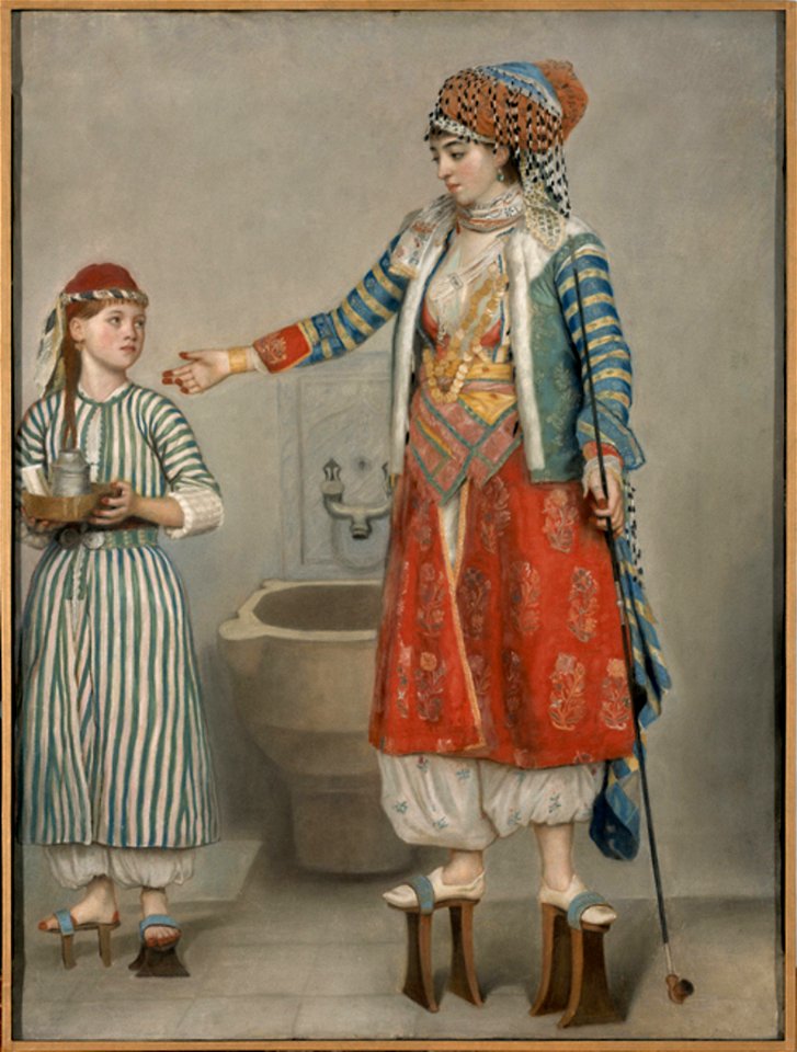 Liotard - Dame et sa servante au bain, 1738 - 1742, 1936-0017
