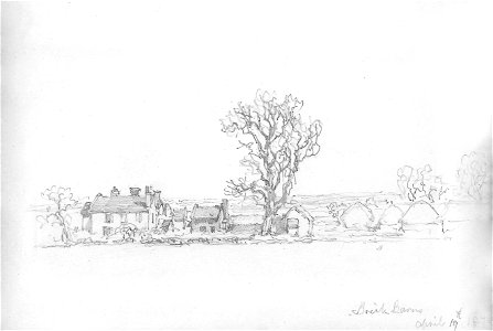 Lines family sketchbook - Brick Barns 062. Free illustration for personal and commercial use.