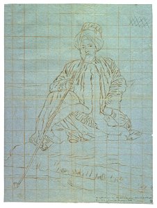 Liotard - Un effendi homme fumant sur un sofa, 1751, 1935-0006