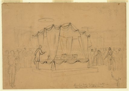 Lincoln's body lying in state in the East room White house LCCN2004660447