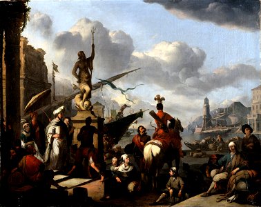 Lingelbach, Jan - An Italian Seaport - Google Art Project
