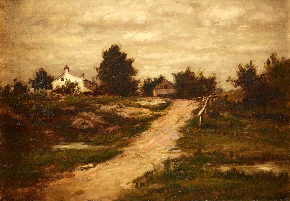 Farmhouse on a Hill by Charles Linford