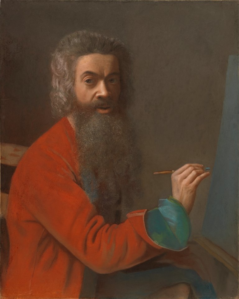 Jean-Étienne Liotard - Selbstbildnis im türkischen Kostüm (ca. 1750)