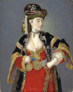 Liotard - Presumed portrait of Laura Tarsi in Turkish dress, 5175601