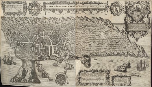 Linschoten - 1605 - Itinerario - UB Radboud Uni Nijmegen - 204757363 039 A Cidade de Angra