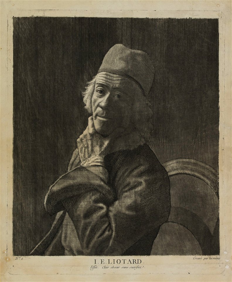 Liotard - Autoportrait, dit la main au menton (grande version), vers 1779, E 86-0005