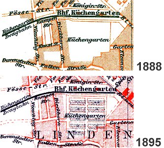 Linden Küchengarten 1888 1895