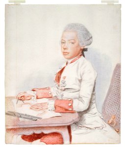 Liotard - Portrait de Peter Leopold, archiduc d'Autriche, empereur en 1790, dessinant le plan d'une fortification (1747-1792), 1762, 1947-0044