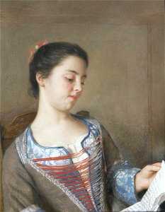 Liotard - Marianne Lavergne, die Nichte des Malers (Die schöne Leserin), 1746, Gal.-Nr. P 162