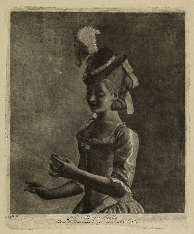 Liotard - Marie-Thérèse Liotard, filleule de l'Impératrice Reine, 1780, E 2003-0820