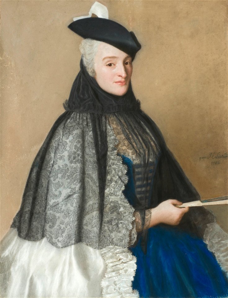 Jean-Étienne Liotard - Portret van Mme Boère