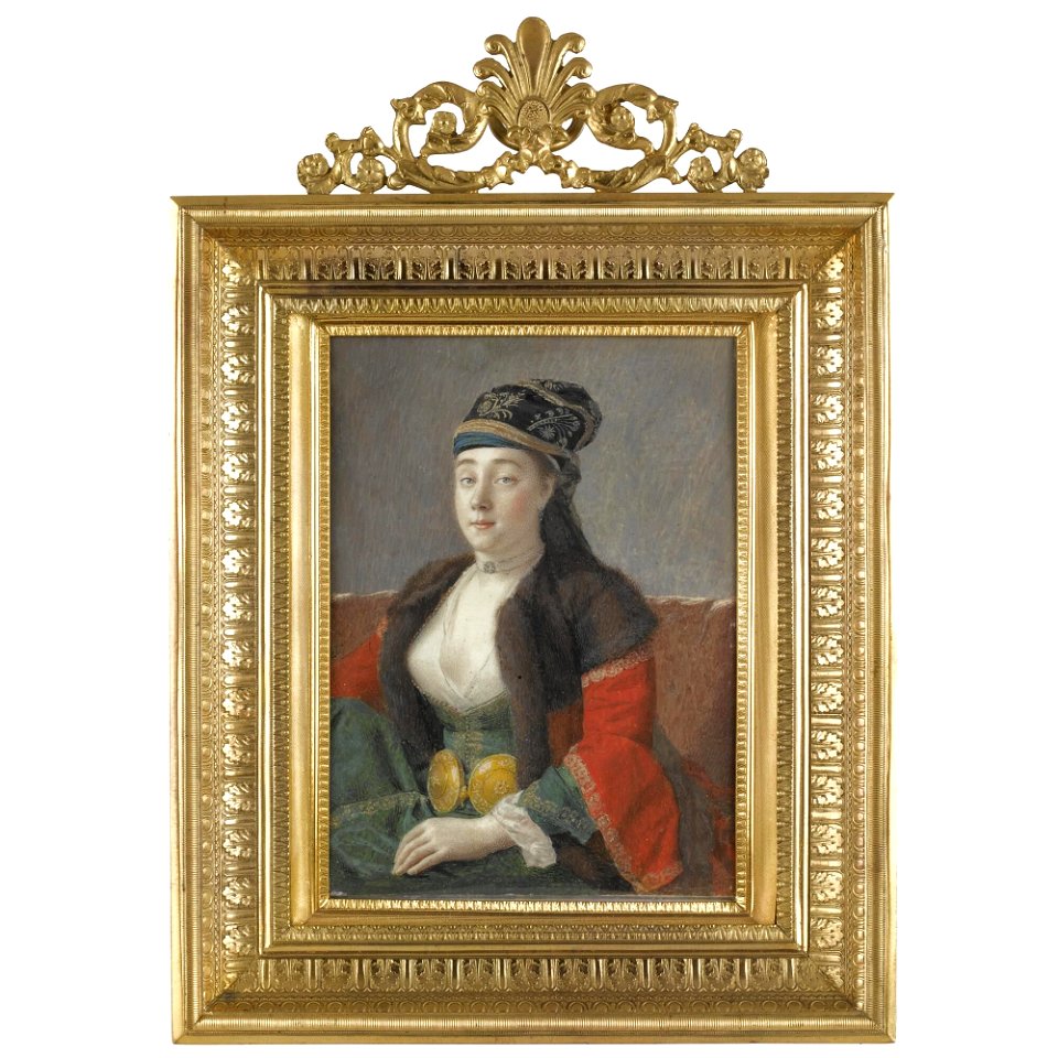 Liotard - PORTRAIT OF A LADY OF CONSTANTINOPLE, circa 1738, lot.6