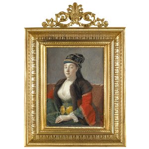 Liotard - PORTRAIT OF A LADY OF CONSTANTINOPLE, circa 1738, lot.6