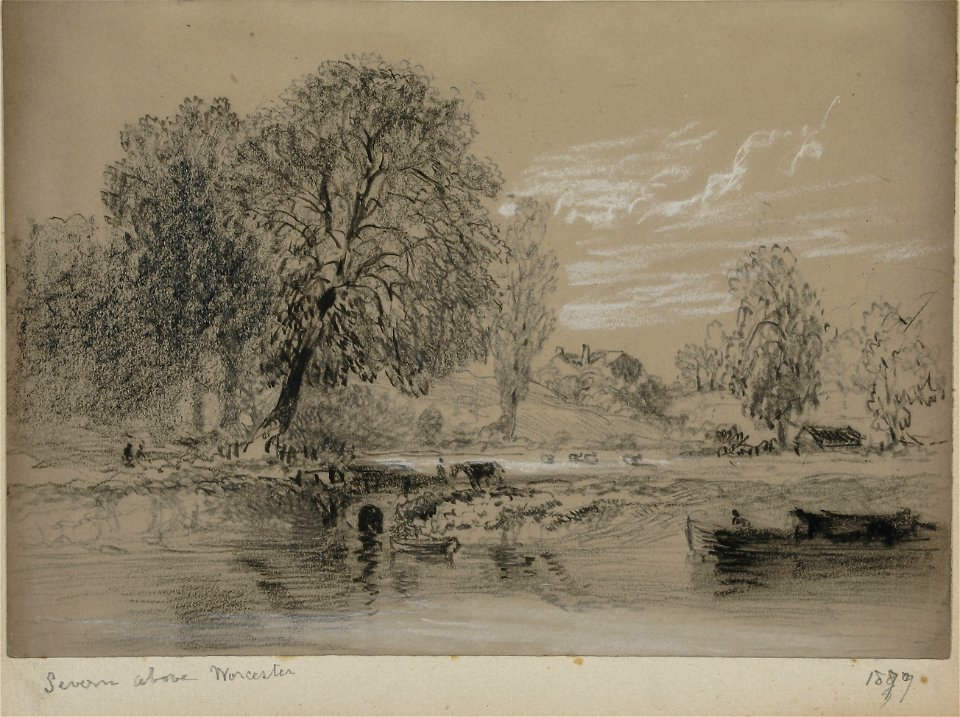 Lines family sketchbook - Disc1 014 - Severn above Worcester