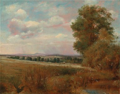 Lionel Constable - Landscape at Hampstead, with Harrow in the Distance - Google Art Project. Free illustration for personal and commercial use.