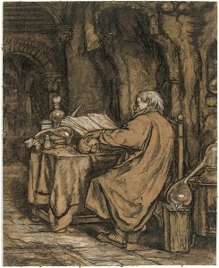 Willem Linnig II - Faust in his lab