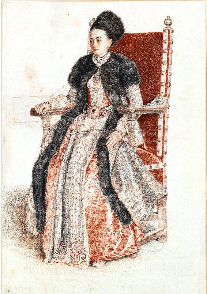 Liotard - Ekaterina Mavrocordat, 1742–43, inv. KDZ 1626