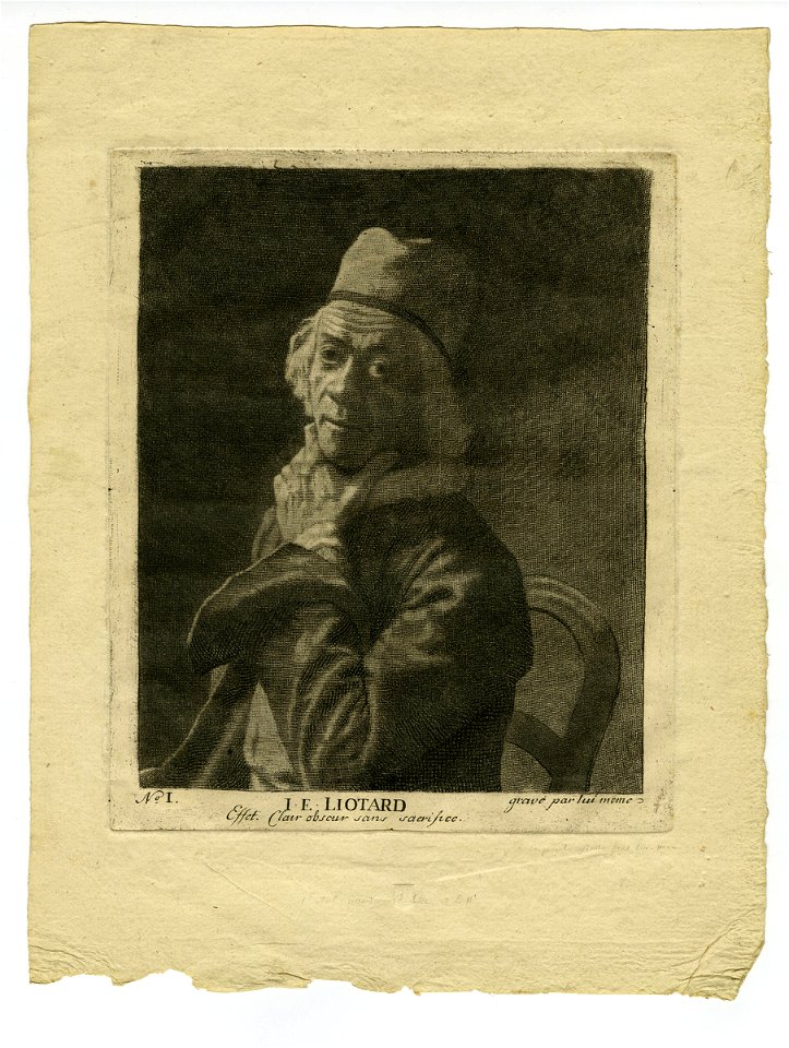 Liotard - Autoportrait, dit la main au menton (petite version), vers 1779, E 2010-0013