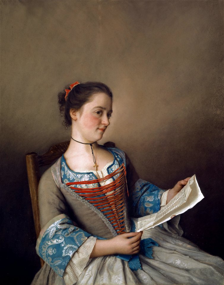 Liotard - Die Lesende (Bildnis der Marianne Lavergne), um 1746-1754, Inv. 1124