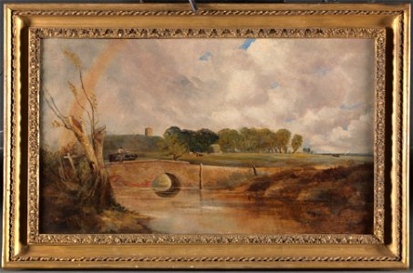Lionel Constable - A Rainbow - View of the Stour - Google Art Project. Free illustration for personal and commercial use.