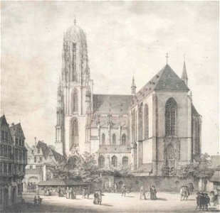 Litho - Frankfurt - Kaiserdom - Quaglio - 1819