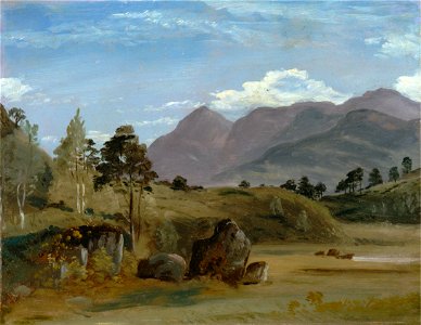 Lionel Constable - Mountain Landscape, possibly in the Lake District - Google Art Project. Free illustration for personal and commercial use.