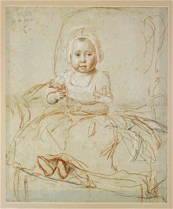 Liotard - Portrait de Frédérica-Louise-Wilhelmina, princesse d'Orange-Nassau, bébé (1770-1819), 1772, 1934-0039