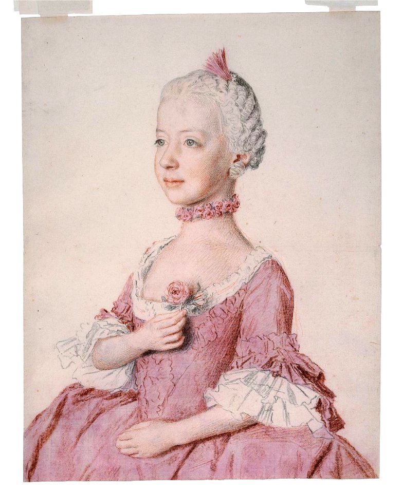 Liotard - Portrait de Maria Caroline, archiduchesse d'Autriche, future reine de Naples-Sicile, sans activité (1752-1814), 1762, 1947-0041