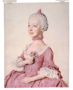 Liotard - Portrait de Maria Caroline, archiduchesse d'Autriche, future reine de Naples-Sicile, sans activité (1752-1814), 1762, 1947-0041
