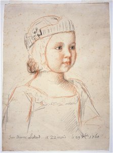 Liotard - Portrait de Jean-Etienne Liotard (1758-1822), fils aîné de l'artiste, à l'âge de vingt-deux mois, 1760, 1934-0036