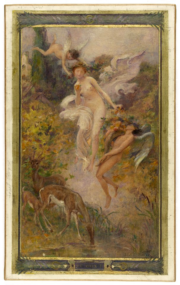 Lionel Royer - Esquisse pour la mairie du 10ème arrondissement de Paris , Le goût - PPP4237 - Musée des Beaux-Arts de la ville de Paris