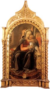 Lippi, madonna di tarquinia, 1437. Free illustration for personal and commercial use.