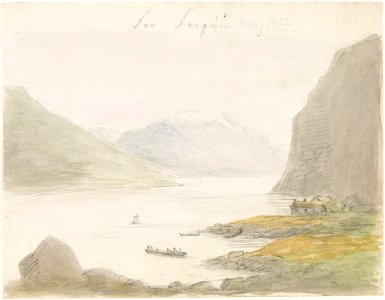 Hans Ditlev Frants Linstow - Fra Lusterfjorden - NG.K&H.A.03504 - National Museum of Art, Architecture and Design
