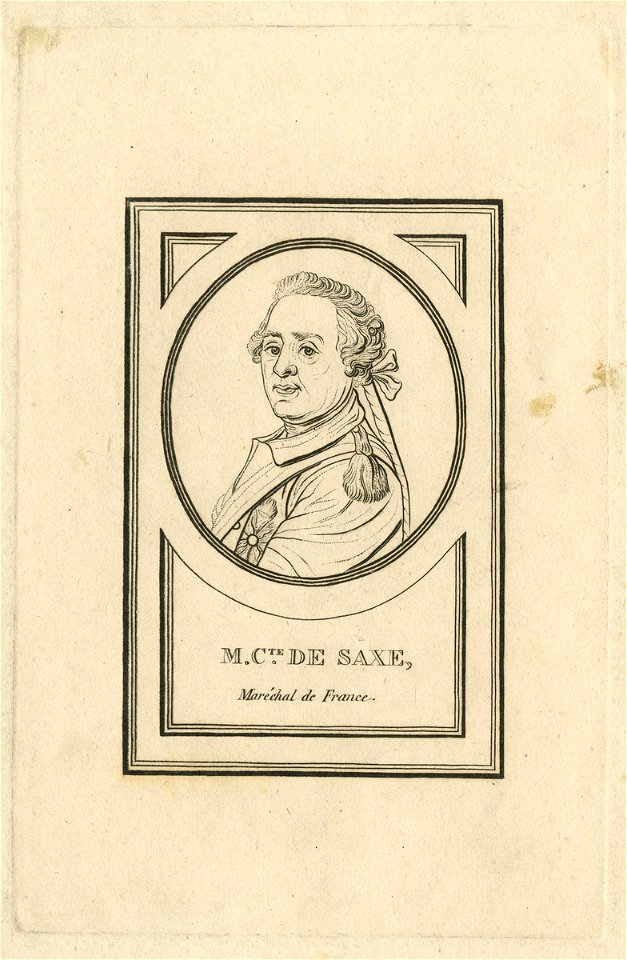 Liotard - M. Cte. de Saxe, Maréchal de France, E 2014-0624