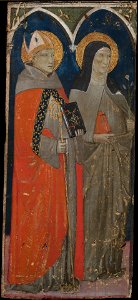 Lippo di Andrea - Saint Louis of Toulouse and Saint Clara - 1943.211 - Yale University Art Gallery