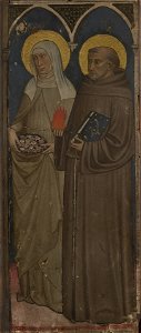 Lippo di Andrea - Saint Elizabeth of Hungary and Saint Anthony of Padua - 1943.210 - Yale University Art Gallery