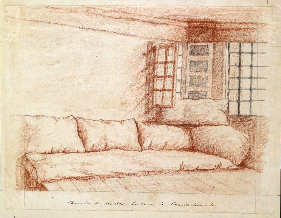 Liotard - Le Divan. Chambre de Liotard à Constantinople, vers 1740, 1934-0033