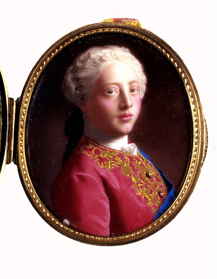 Liotard - Portretminiatuur van George III, 1754, MI-193