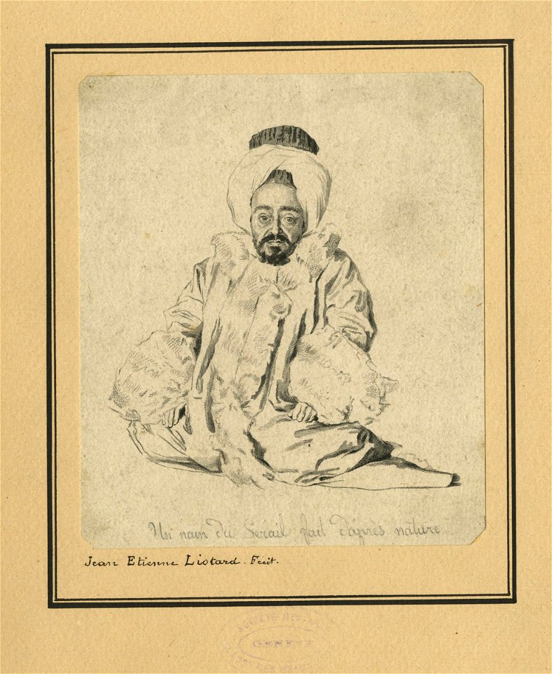 Liotard - Un nain du Sérail fait d'après nature, 1760-1780, SDA 000072