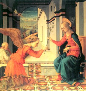 Lippi - Mariä Verkündigung mit Spender, Corsham Court