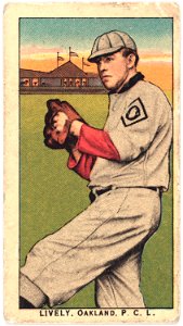 Lively, Oakland Team, baseball card portrait LCCN2008677044