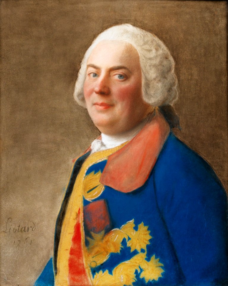 Liotard - PORTRAIT D'UN OFFICIER PORTANT L'ORDRE DU SAINT ESPRIT, 1761, lot.47