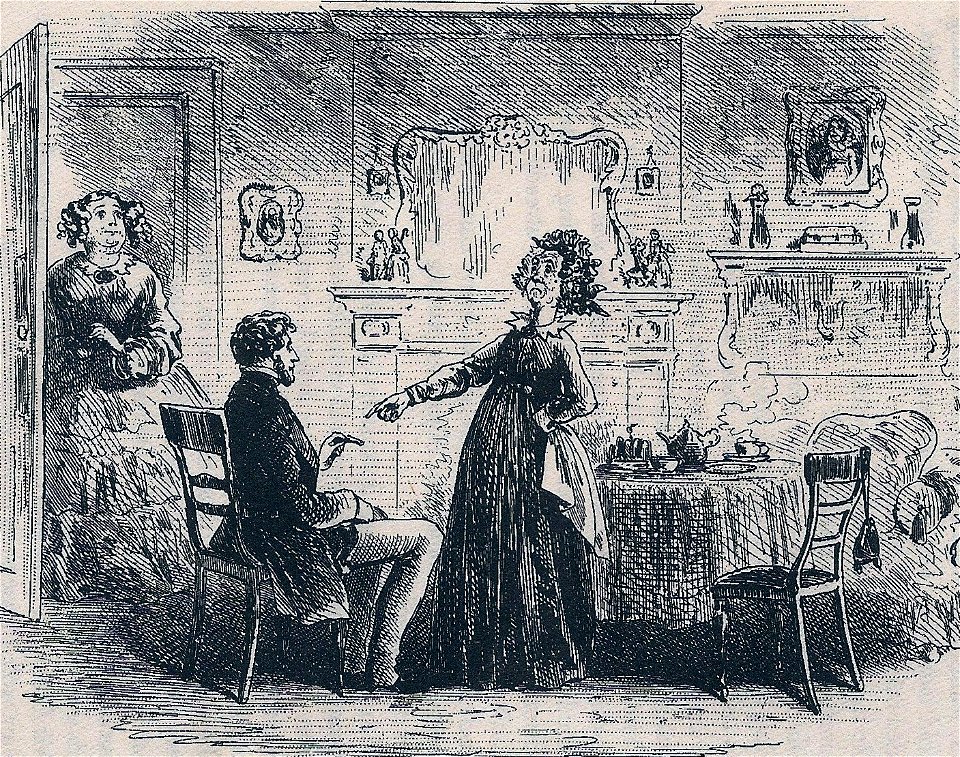 Little Dorrit, Rigour of Mr Fs Aunt, by Phiz