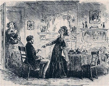 Little Dorrit, Rigour of Mr Fs Aunt, by Phiz