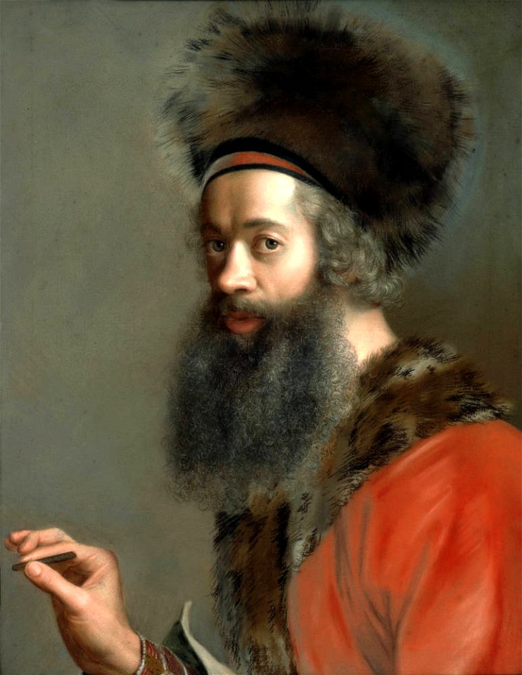 Jean-Étienne Liotard - Selbstbildnis in türkischer Tracht (ca. 1746)