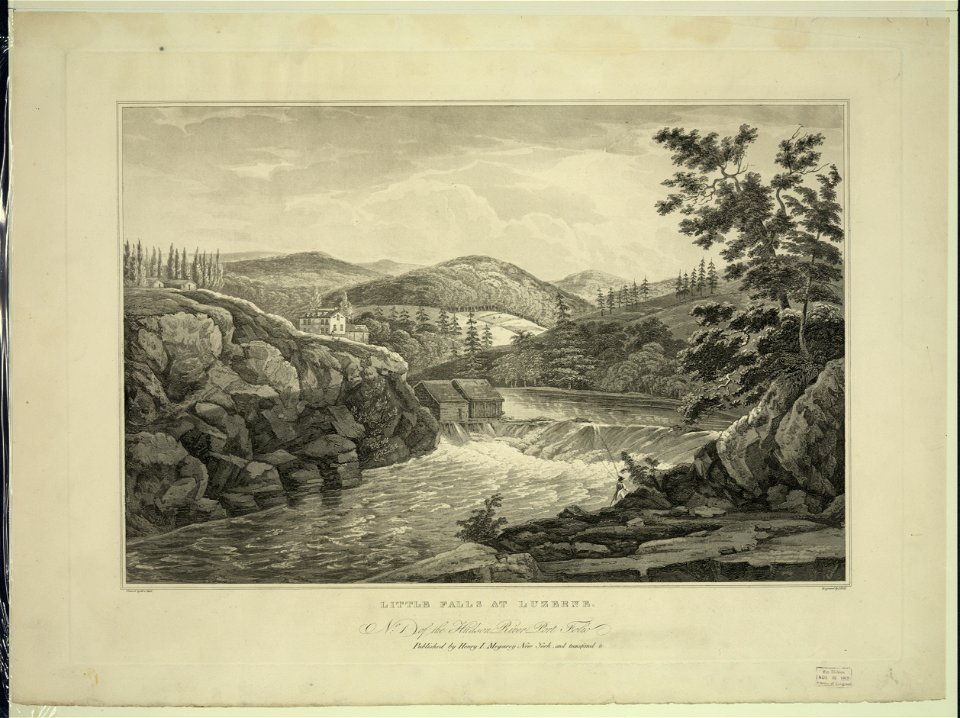 Little falls at Luzerne - painted by W.G. Wall ; engraved by I. Hill. LCCN2011661785